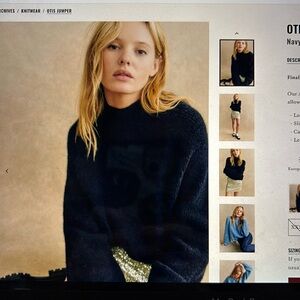 Sézane Otis Jumper in Navy